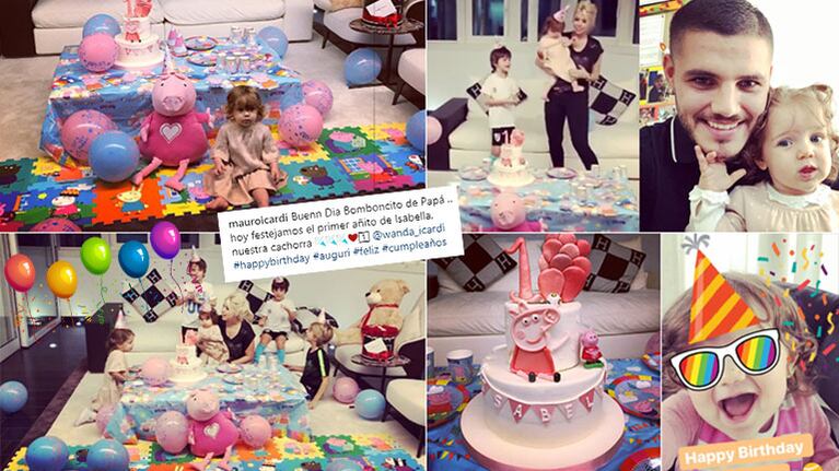 Espía el festejo del cumple súper íntimo de Isabella, la segunda hija de Wanda Nara y Mauro Icardi