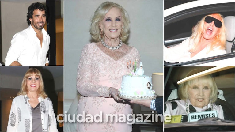 Espía la intimidad del cumpleaños de Mirtha Legrand rodeada de famosos (Fotos: Movilpress)