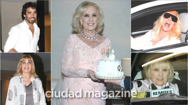 Espía la intimidad del cumpleaños de Mirtha Legrand rodeada de famosos (Fotos: Movilpress)