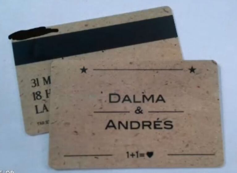 Espiá las invitaciones súper modernas de la boda de Dalma Maradona