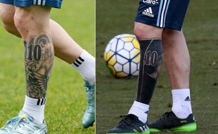 Espiá los diseños tatuados en la piel de Messi