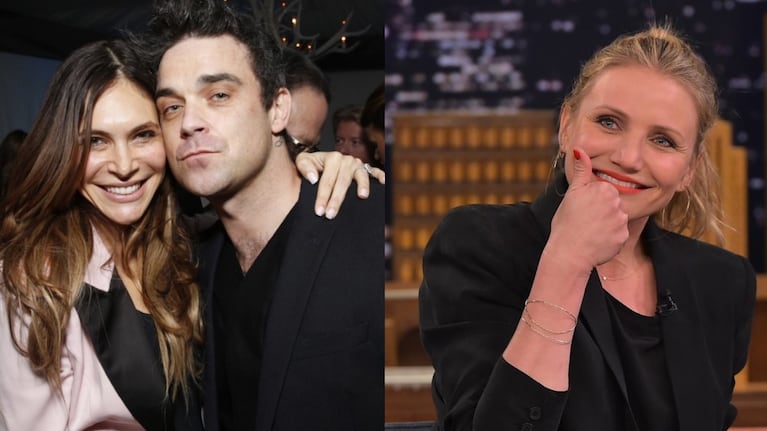 Esposa de Robbie Williams contó que Cameron Díaz salvó su relación