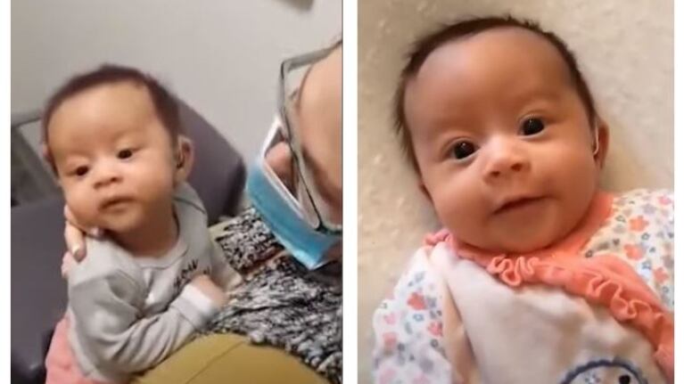 Esta bebé sorda oye por primera vez la voz de su madre mientras le canta una nana