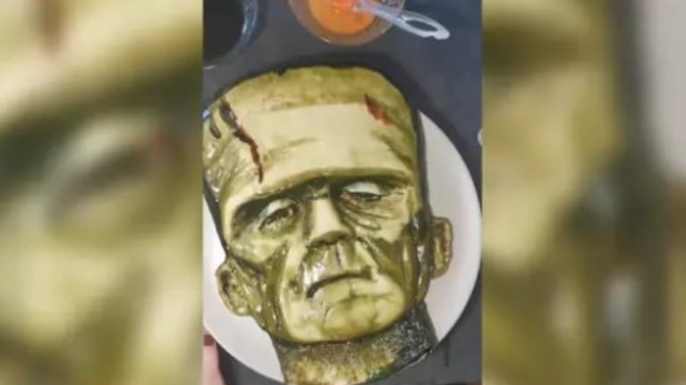 Esta cocinera crea este terrorífico pastel de Frakenstein para Halloween