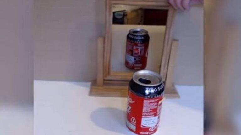 Esta ilusión óptica te dejará tratando de averiguar cuántas latas de refresco se están utilizando realmente