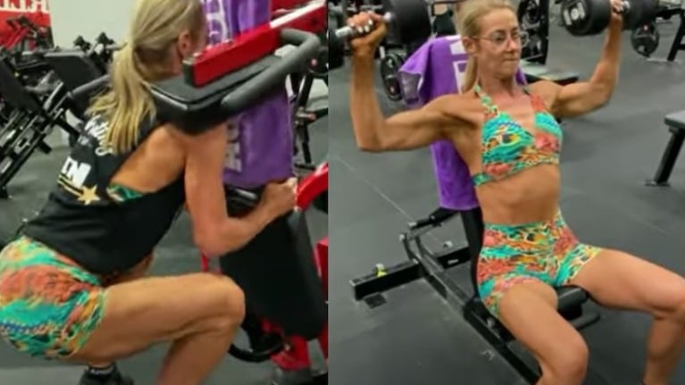 Esta inglesa pasó de pesar 105 kg a convertirse en culturista profesional