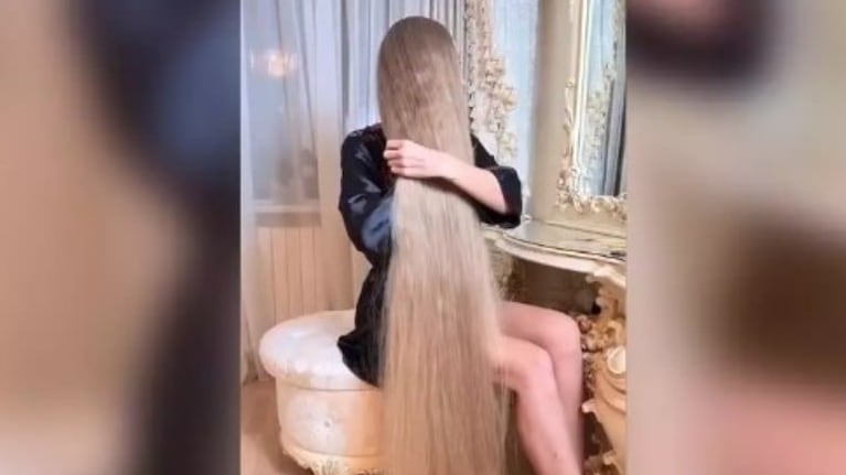 Esta ucraniana y su pelo largo han sorprendido a las redes