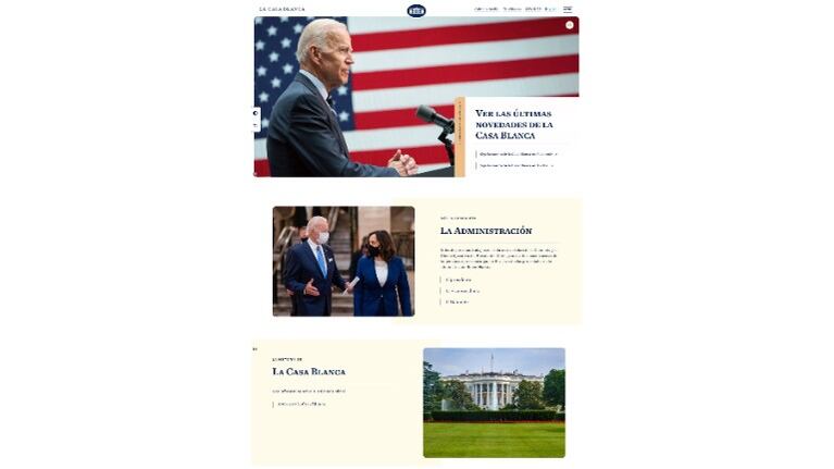 Estados Unidos: La Casa Blanca recupera el español en su página web