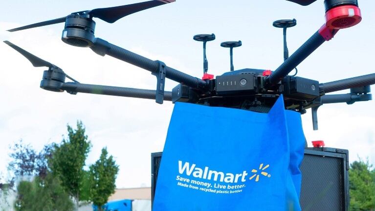 Estados Unidos: Walmart lanza programa piloto para hacer entregas con drones. Foto: EFE.