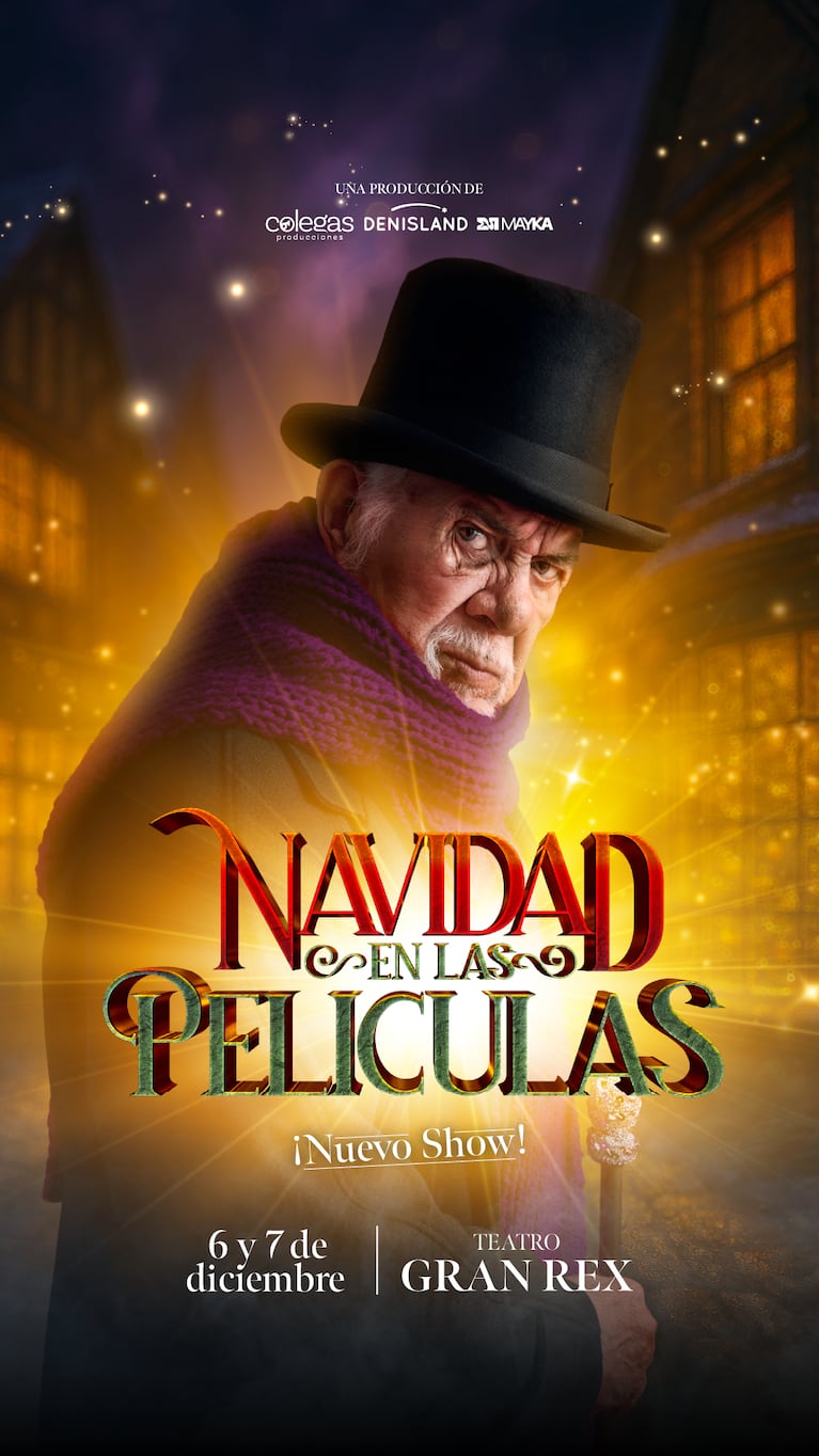 Este año, el espectáculo suma una incorporación muy especial: el universo de “Un Cuento de Navidad” de Charles Dickens, que se une a los clásicos infaltables como “Mi Pobre Angelito”, “El Grinch”, “El Expreso Polar” y muchas otras películas que han marcado generaciones.