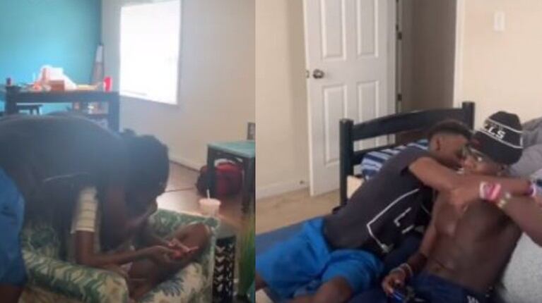 Este chico prueba a abrazar a su familia por sorpresa y grabar sus reacciones