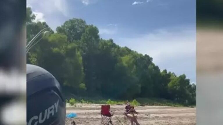 Este hombre decide gastar una broma pesada a su esposa con una lancha acuática