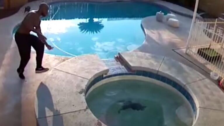 Este hombre salva a su perra de morir ahogada en un jacuzzi