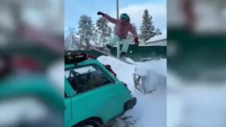 Este increíble truco de snowboard ha dejado boquiabiertos a los internautas