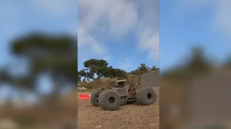 Este Monster Truck realizó una acrobacia tan impresionante que no se sabe si es real