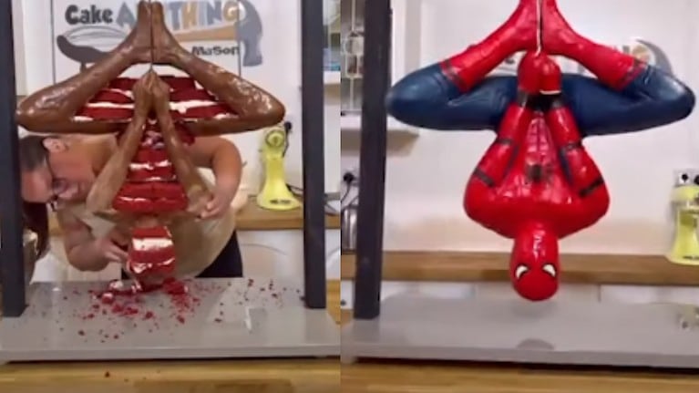 Este Spiderman del revés, aunque no lo parezca, es una torta