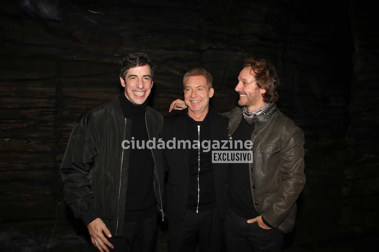 Esteban Lamothe, Adrián Suar y Benjamín Vicuña  (Foto: Movilpress)