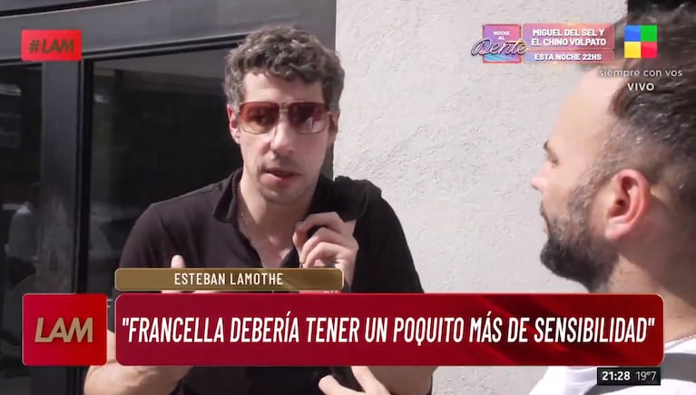 Esteban Lamothe destrozó a Guillermo Francella mostrarse a favor de los recortes de Javier Milei