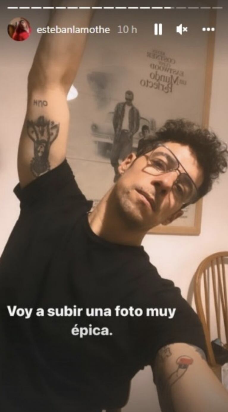 Esteban Lamothe mostró el primer book que hizo de joven y reconoció: "Nunca nos llamaron"