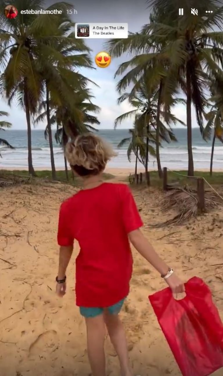Esteban Lamothe se fue de vacaciones con su hijo tras haberse separado de Charo López