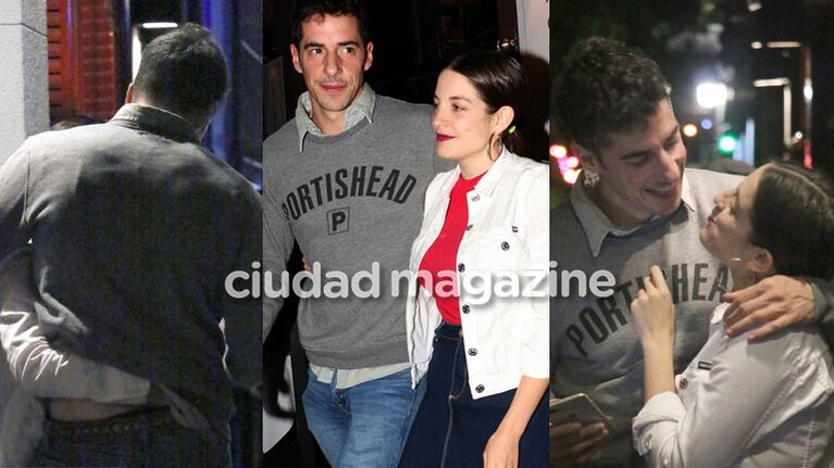 Esteban Lamothe y Katia Szechtman, cena y arrumacos en la noche porteña