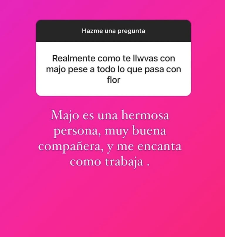 Estefanía Berardi reveló cómo quedó su relación con Majo Martino tras su cruce al aire por su hermano