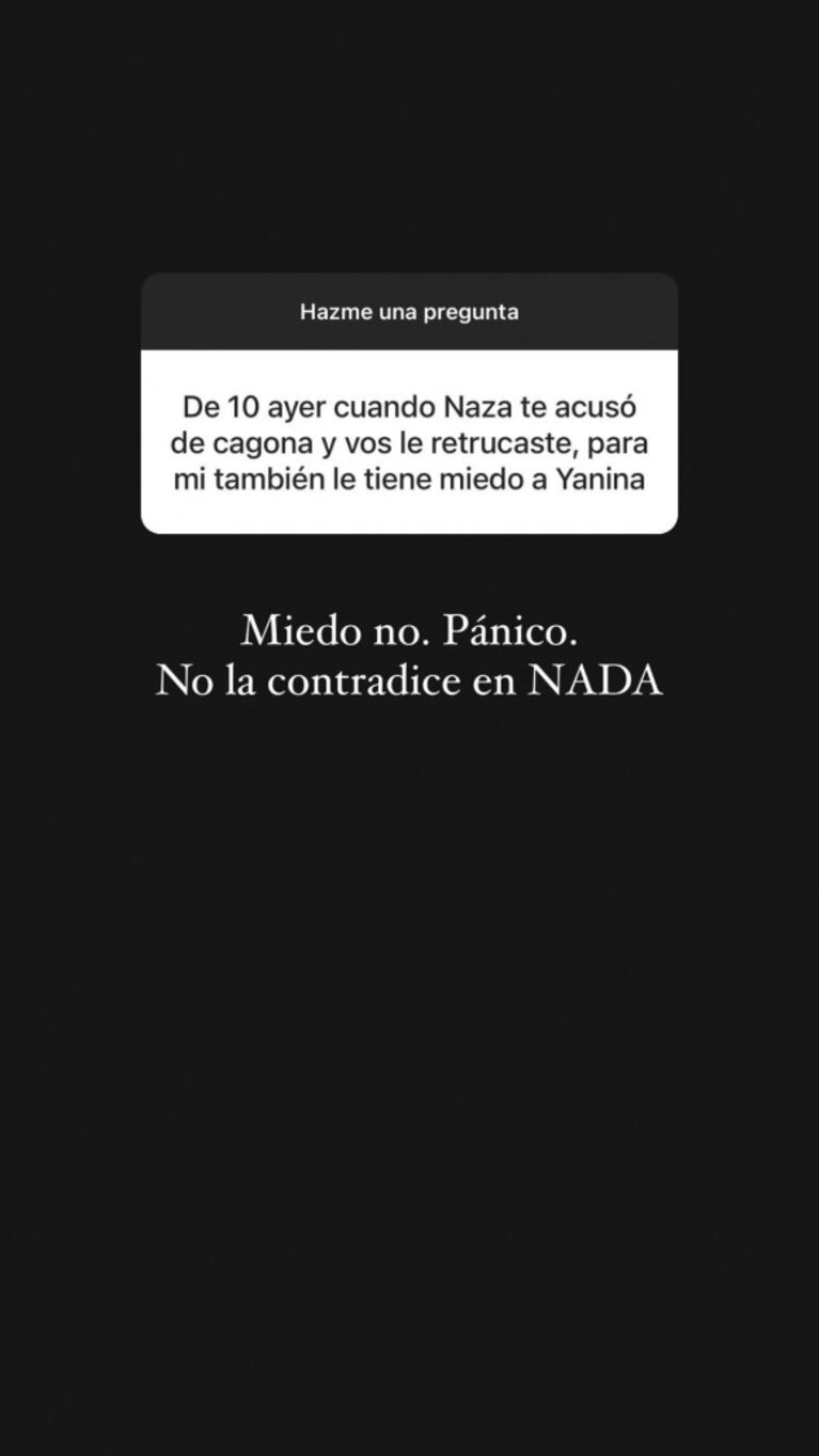 Estefi Berardi arremetió contra Nazarena Vélez por llamarla "cagona": "Ella a Yanina Latorre le tiene pánico"