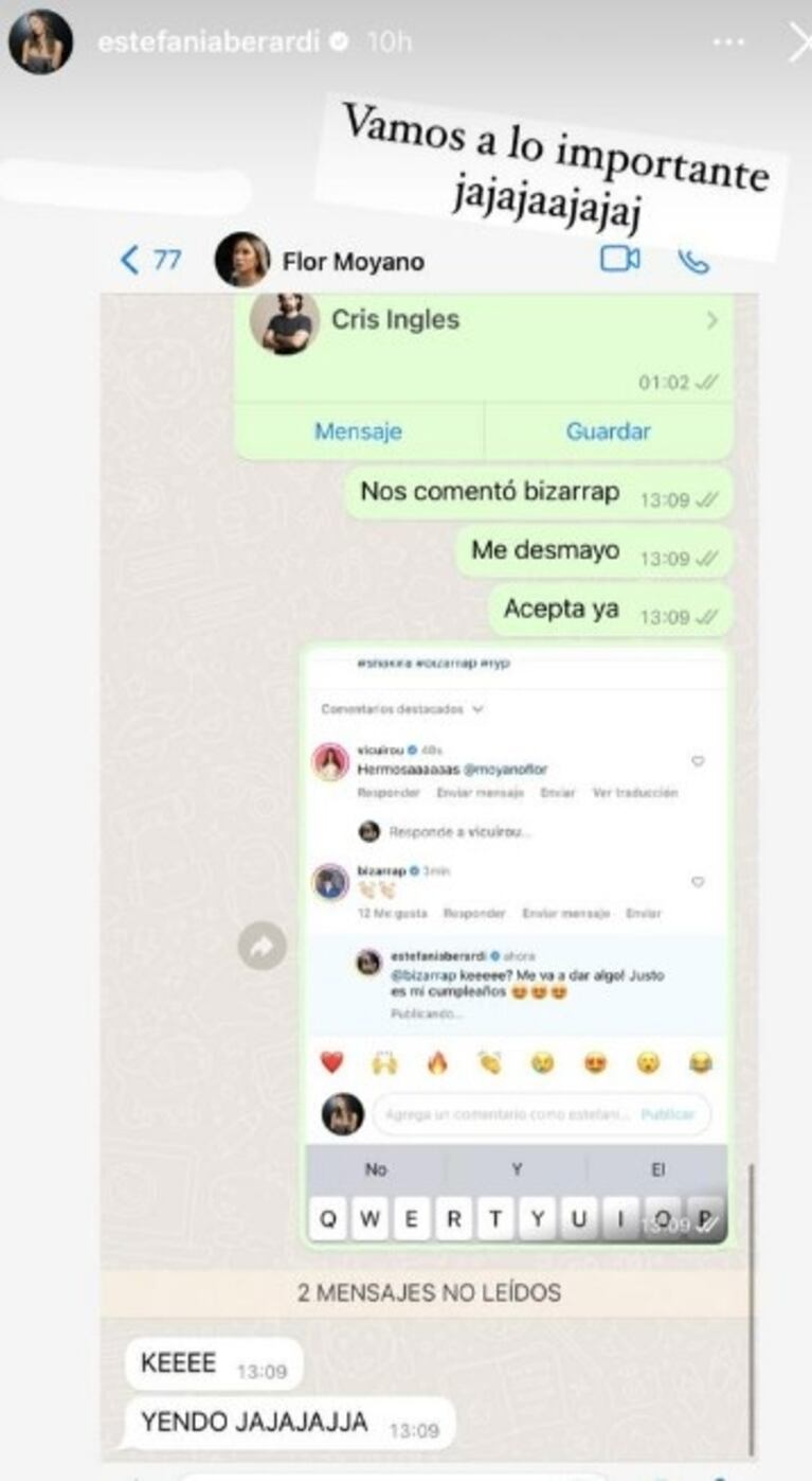 Estefi Berardi bailó el tema de Shakira y Bizarrap le comentó el video: la reacción de la panelista