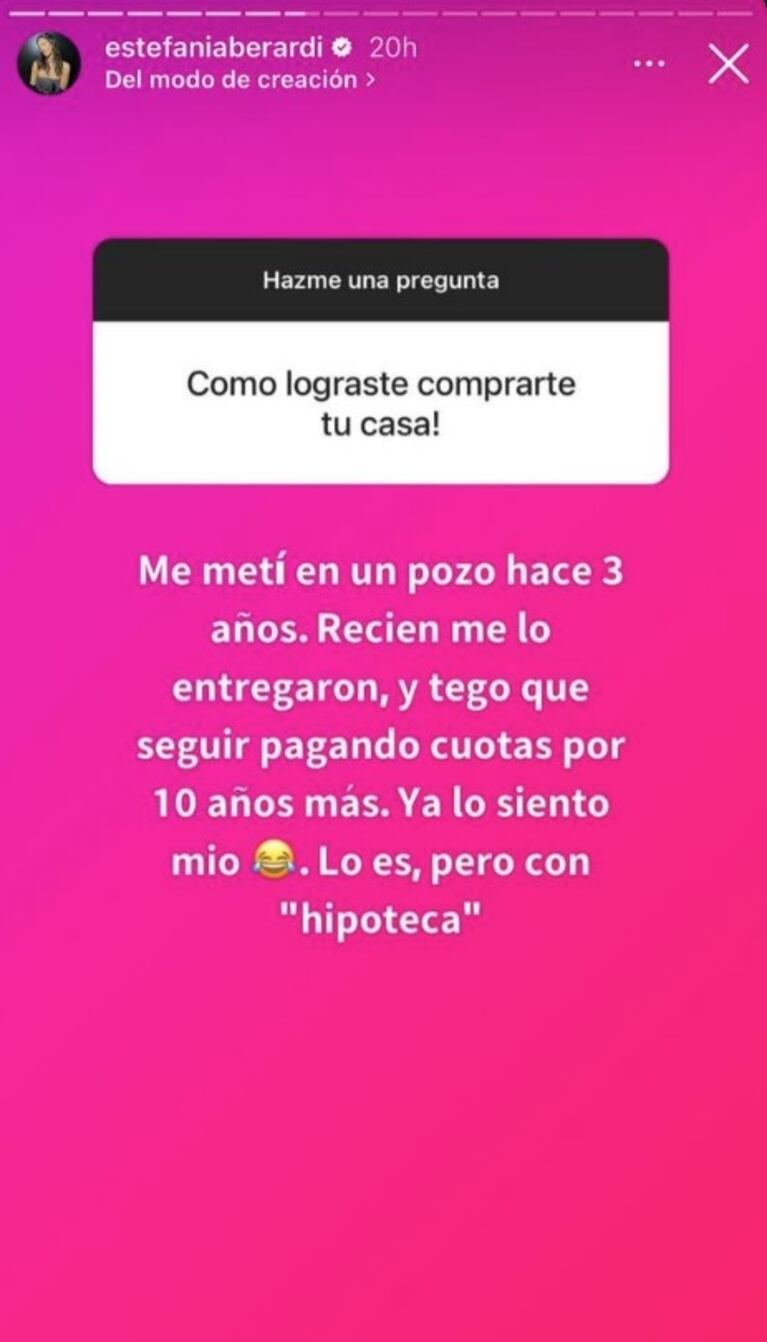Estefi Berardi cumplió el sueño de ser propietaria y reveló cómo logró comprar su departamento en Mar del Plata