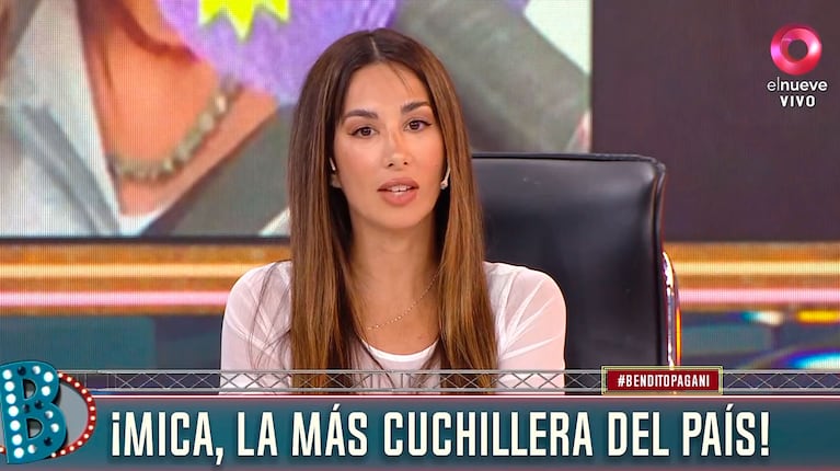 Estefi Berardi fulminó a Mica Viciconte y recordó su pasado en TV (captura de elnueve)