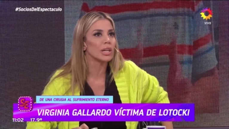 Estefi Berardi reveló cómo ayudó a Virginia Gallardo con sus intensos dolores por las cirugías de Aníbal Lotocki