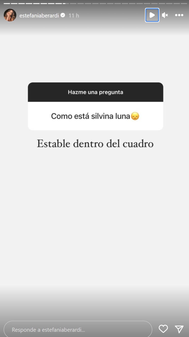 Estefi Berardi reveló nuevos detalles del estado de salud de Silvina Luna 