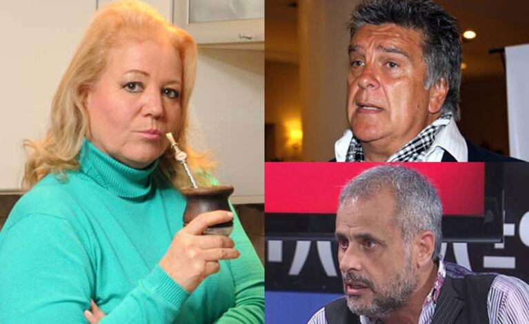 Estelita Ventura, dura contra Luis Ventura y Jorge Rial (Fotos: Web). 