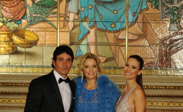 Estevanez, Zampini y Luli Fernández posaron para las cámaras (Foto: Telefe). 