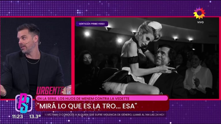 Estrenó la serie Menen (Foto: captura de eltrece).