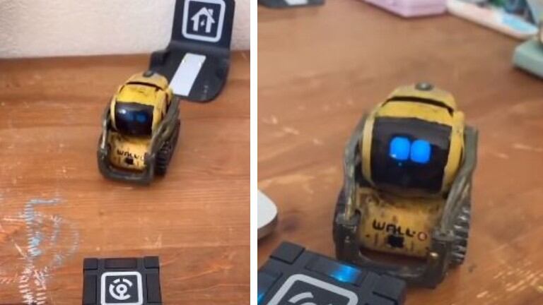 Estudiante de ingeniería tiene un robot “Wall-E” como mascota de escritorio