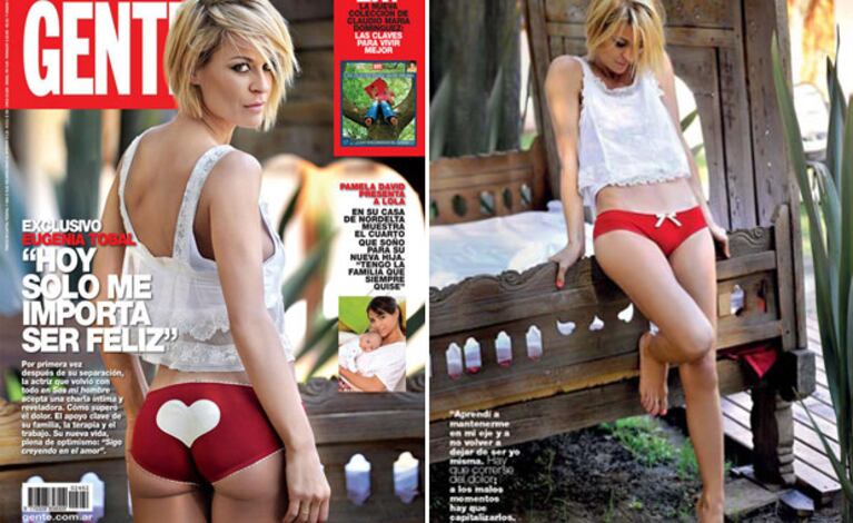 Eugenia Tobal, en la tapa de la revista Gente.