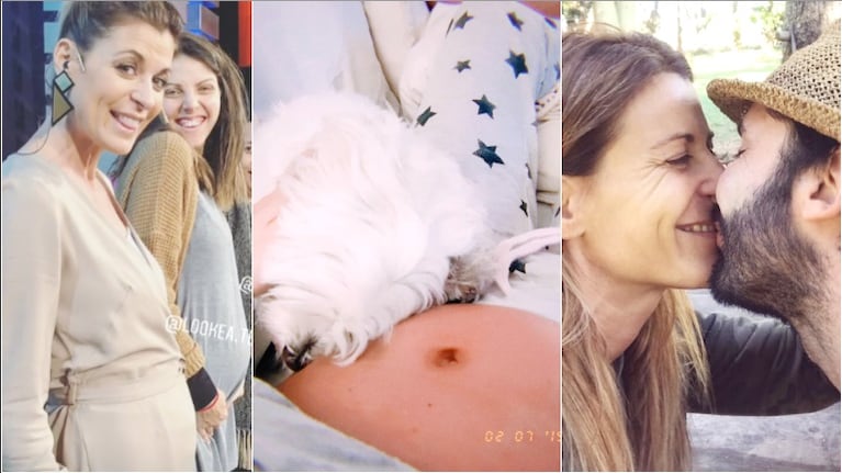 Eugenia Tobal lució su tierna pancita y compartió unas conmovedoras palabras (Fotos: Instagram y Captura de Instagram Stories)