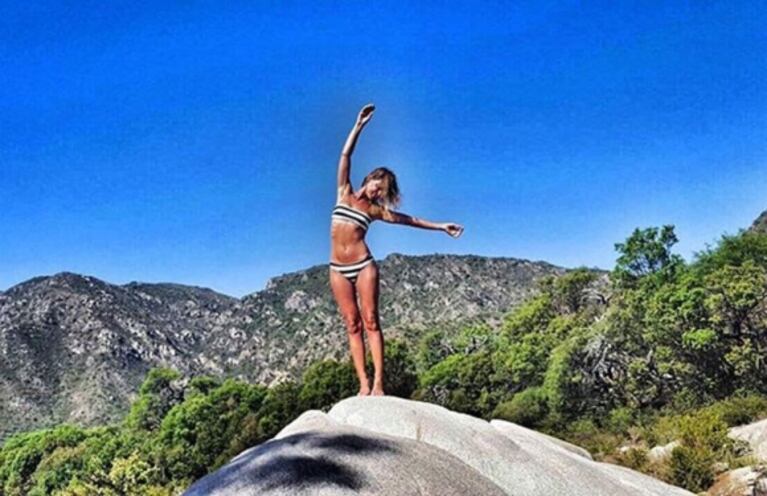 Eugenia Tobal, una diosa suelta en Córdoba: finde con amigos en el río