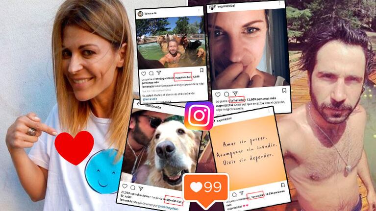 Eugenia Tobal y Francisco García Ibar, súper buena onda en Instagram tras los rumores de romance