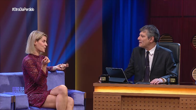 Eugenia Tobal y Mario Pergolini en Otro Día Perdido (Foto: captura de eltrece).