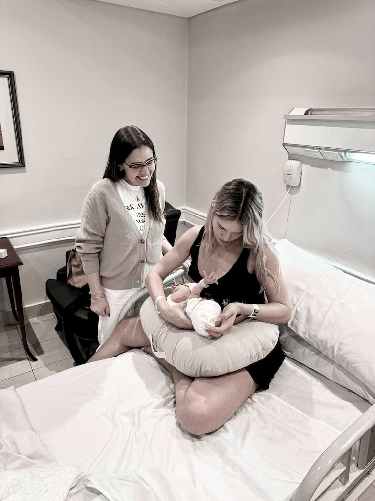 Eva Bargiela con el bebé Faustino (Foto: Instagram @evabargiela)