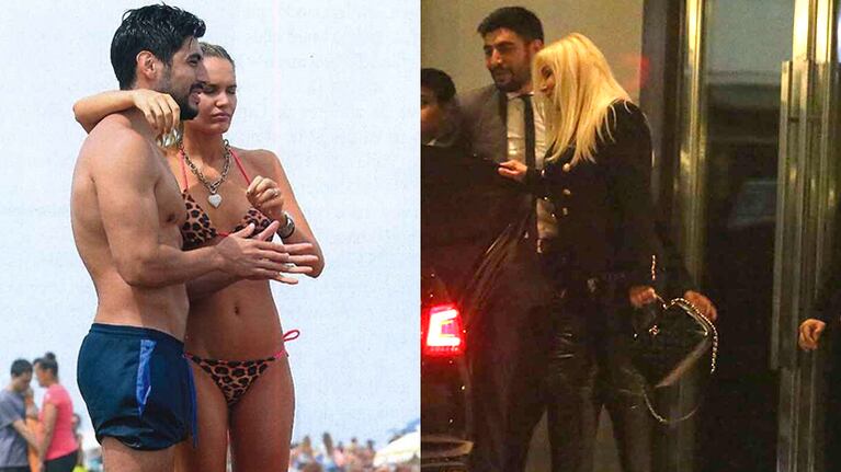 Eva Bargiela evitó referirse a la cena íntima de su novio, Facundo Moyano, con Susana Giménez. (Fotos: Movilpress y archivo Gente)