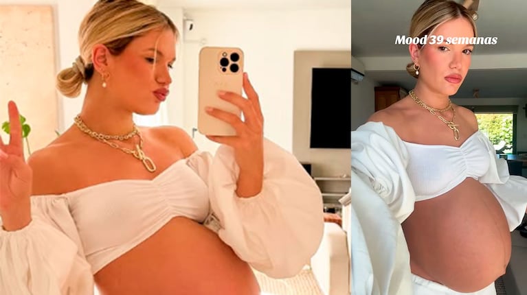 Eva Bargiela exhibió su pancita y le habló directamente a su bebé (Foto: redes sociales de Bargiela)