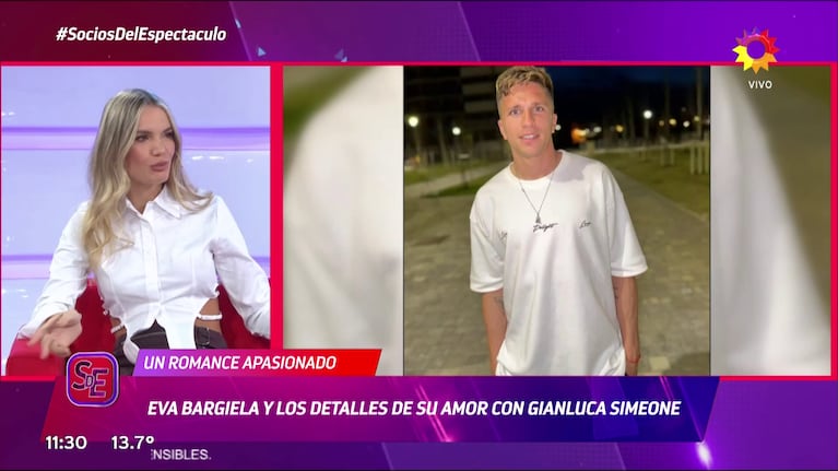 Eva Bargiela  y Gianluca Simeone.