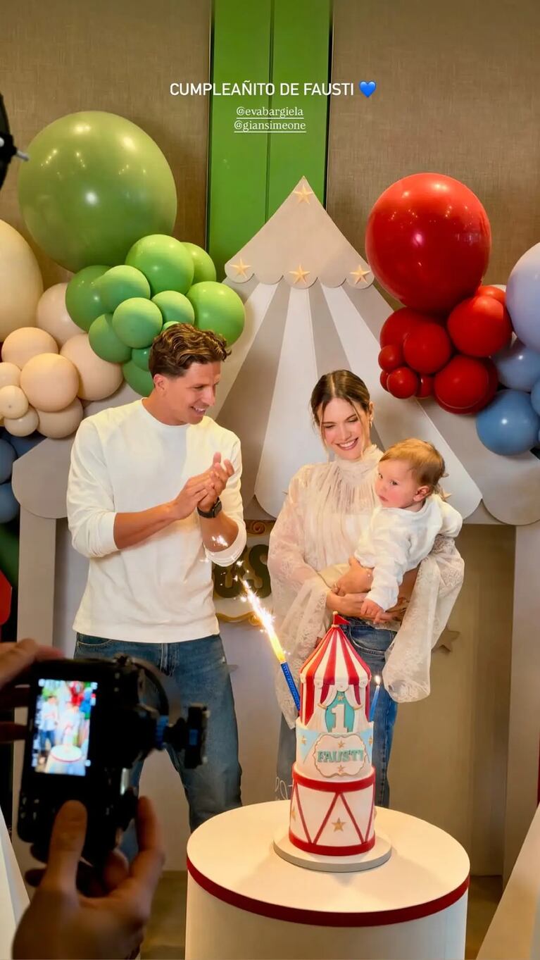 Eva Bargiela y Gianluca Simeone celebraron el primer año de su hijo: las fotos. Crédito: Instagram