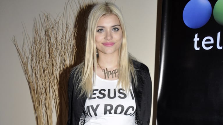 Eva De Dominici en el festejo de los 100 capítulos de Somos Familia (Foto: Jenny Rubio)