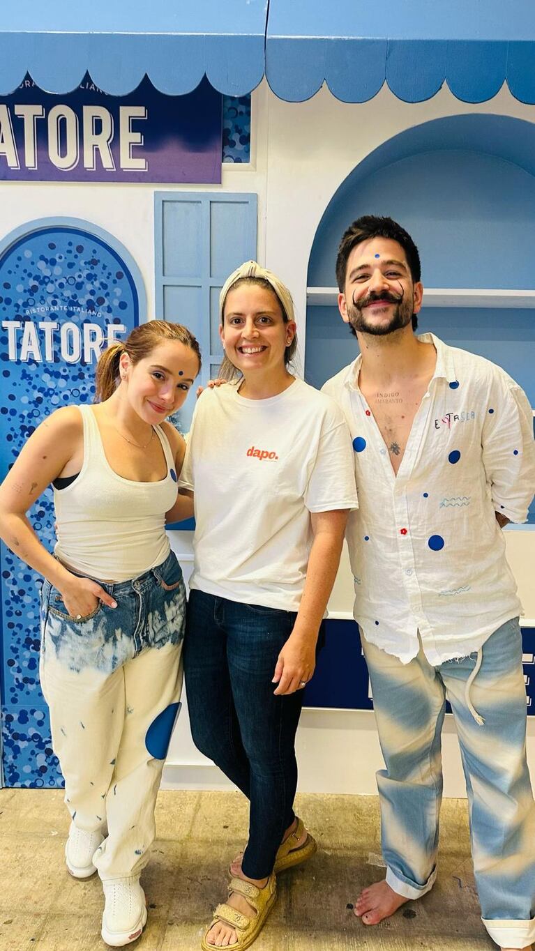 Evaluna Montaner y Camilo con Agustina