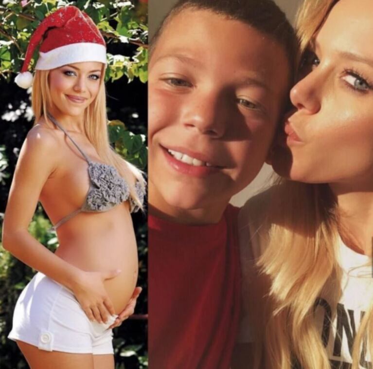 Evangelina Anderson compartió con nostalgia inéditas fotos de su hijo Bastian Demichelis cuando era bebé