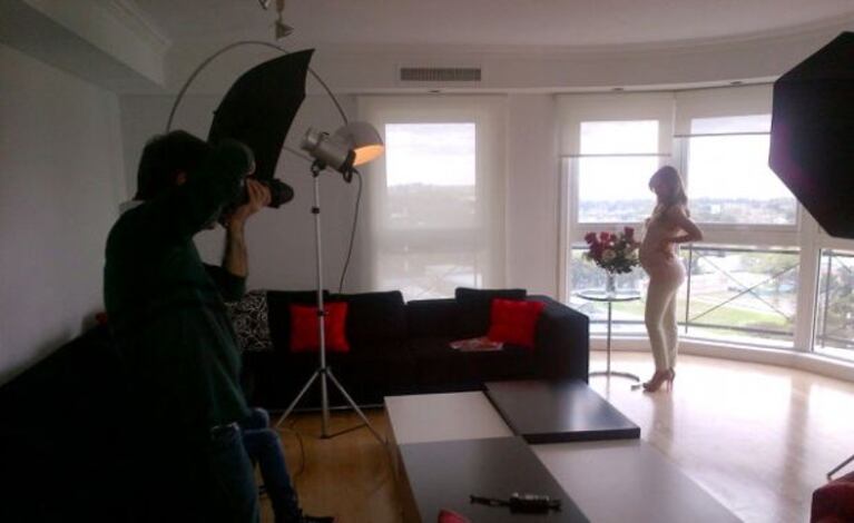 Evangelina Anderson, en el back para la portada de la revista Nacer y Crecer". (Foto: @evange_anderson)